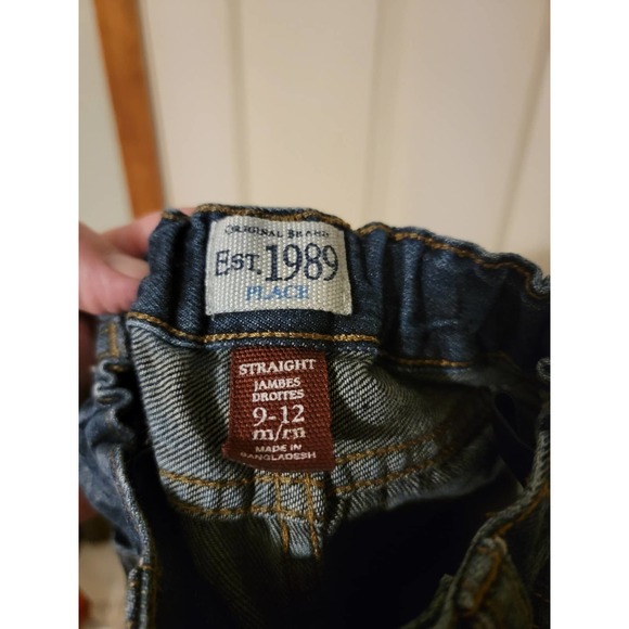 Children's Place*Jeans 9-12 M*Adjustable waist*EUC*Dark Wash - Picture 3 of 4